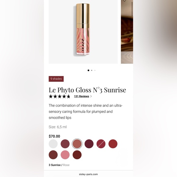 Sisley Le Phyto Gloss N°3 Sunrise - Radiant Pink - Picture 2 of 15